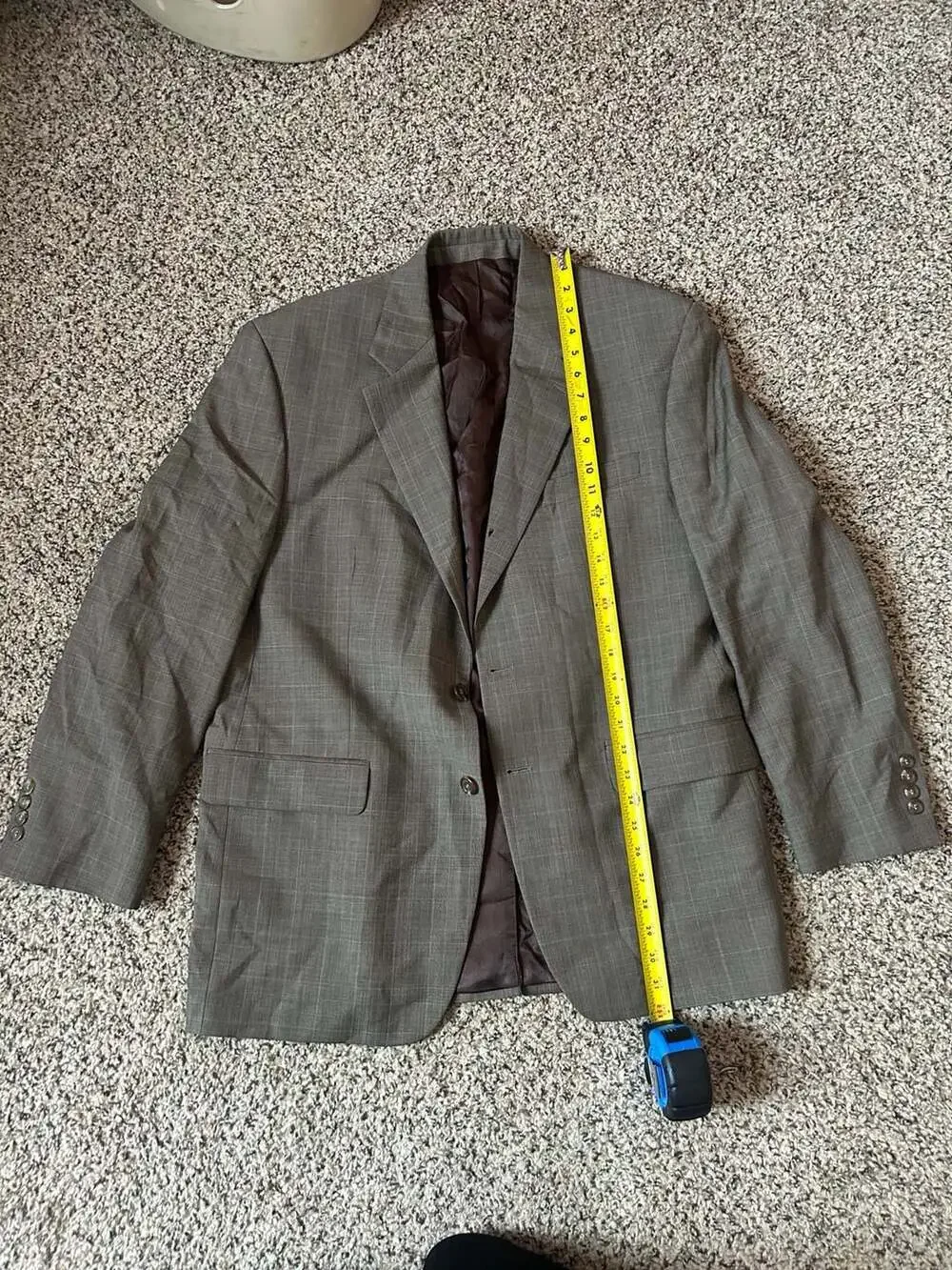Ralph Lauren Mens Gray Glen Plaid Pure Wool Sport Coat Blazer